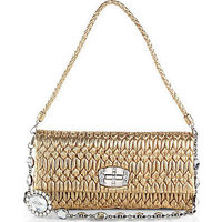 Miu Miu Embellished Metallic Shoulder Bag photo