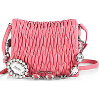 Miu Miu Embellished Square Shoulder Bag photo