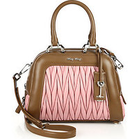 Miu Miu Matelasse Bicolor Satchel photo