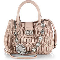 Miu Miu Matelasse Quilted Leather Bucket Bag photo