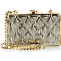 Miu Miu Metallic Quilted Frame Clutch photo