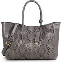 Miu Miu Ruched-Effect Tote photo