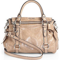 Miu Miu Vitello Lux Mini Bow Satchel photo