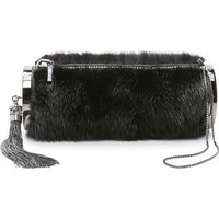 Monique Lhuillier Kate Fur Clutch photo