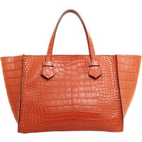 Moreau Croc Brégançon Zip Tote photo