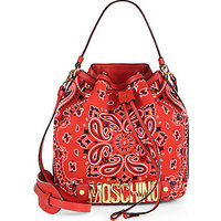 Moschino Bandana Canvas Bucket Bag photo