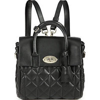 Mulberry Cara Delevingne Mini Convertible Quilted Leather Satchel photo