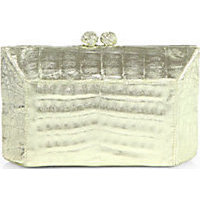 Nancy Gonzalez Crocodile Box Minaudière Clutch photo