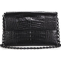 Nancy Gonzalez Crocodile Double Chain Medium Shoulder Bag photo