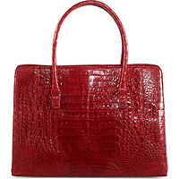 Nancy Gonzalez Crocodile Double Handle Tote photo