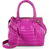 Nancy Gonzalez Crocodile Mini Plissé Crossbody Bag photo