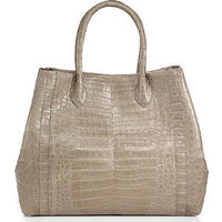 Nancy Gonzalez Medium Crocodile Expandable Tote photo