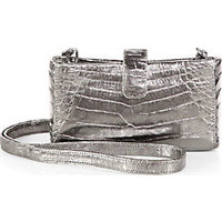 Nancy Gonzalez Mini Metallic Crocodile Crossbody Bag photo