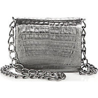 Nancy Gonzalez Small Metallic Crocodile Crossbody Bag photo