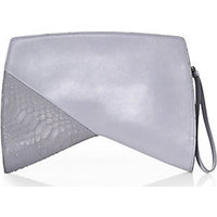 Narciso Rodriguez Boomerang Mixed-Media Clutch photo