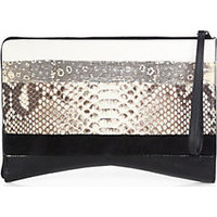 Narciso Rodriguez Multi-Seam Mixed-Media Clutch photo