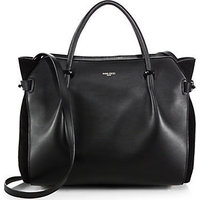 Nina Ricci Marche Medium Monochrome Leather & Suede Satchel photo