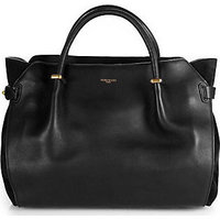 Nina Ricci Marche Suede-Paneled Leather Tote photo