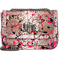 Christian Louboutin Paint Splatter Python Sweet Charity Shoulder Bag photo