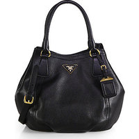 Prada Daino Leather Satchel photo