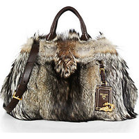 Prada Fox Fur Garden Bag photo