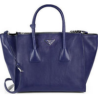 Prada Glace Calf Twin Pocket Tote photo