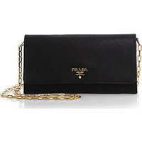 Prada Large Saffiano Chain Wallet photo