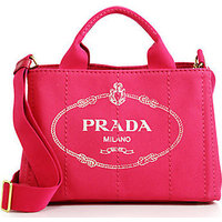 Prada Logo-Print Small Canvas Tote photo