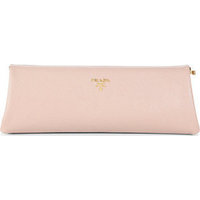 Prada Saffiano Leather Frame Clutch photo