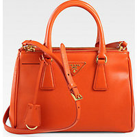 Prada Saffiano Lux Small Double-Zip Tote Bag photo