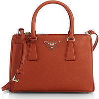 Prada Saffiano Lux Small Double-Zip Tote photo