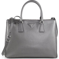 Prada Saffiano Medium Double Zip Top-Handle Bag photo