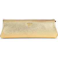 Prada Saffiano Metallic Lux Frame Clutch photo