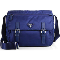 Prada Vela Two-Buckle Messenger Bag photo