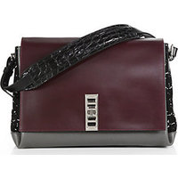 Proenza Schouler Elliot Mixed-Media Shoulder Bag photo