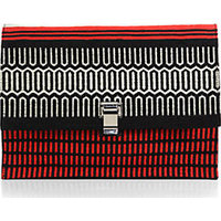 Proenza Schouler Large Jacquard Lunch Bag Clutch photo