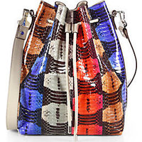 Proenza Schouler Multicolor Python Large Bucket Bag photo