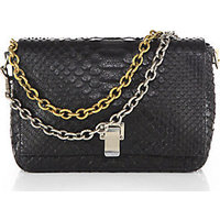 Proenza Schouler PS Courier Double-Chain Python Small Shoulder Bag photo