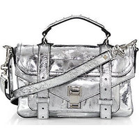 Proenza Schouler PS1 Tiny Metallic Leather Satchel photo