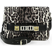 Proenza Schouler PS11 Mini Leopard-Print Calf Hair Satchel photo