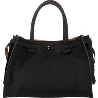 Zagliani Python Small Gatsby Tote photo