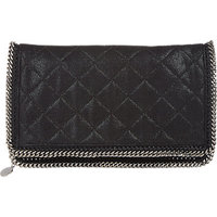 Stella McCartney Quilted Falabella Foldover Clutch photo