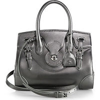 Ralph Lauren Collection Soft Ricky 27 Small Metallic Satchel photo