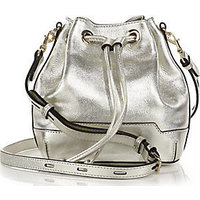 Rebecca Minkoff Fiona Mini Metallic Bucket Bag photo