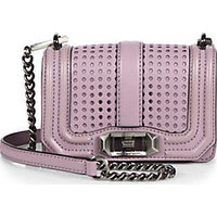 Rebecca Minkoff Love Mini Perforated Crossbody Bag photo