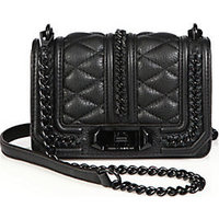 Rebecca Minkoff Mini Love Chain-Trim Quilted Crossbody Bag photo