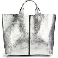 Reed Krakoff Metallic Python Track Tote photo