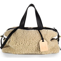 Reed Krakoff Mini Atlas Shearling Satchel photo