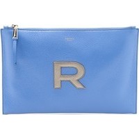 Rochas Leather R Clutch photo