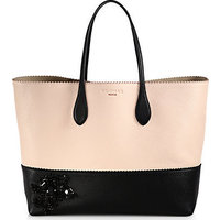 Rochas Two-Tone Embellished Leather Tote photo